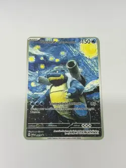 Blastoise With TheScary Night HP150 Gold Metal Pokemon Card-Collectible Gift - Image 4