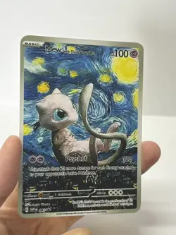 Mew With TheScary Night HP100 Gold Metal Pokemon Card-Collectible Gift Display - Image 3