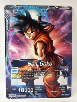 2017 Dragon Ball Super Super Saiyan Blue Son Goku Coming Soon BT1-030 Card - Image 2