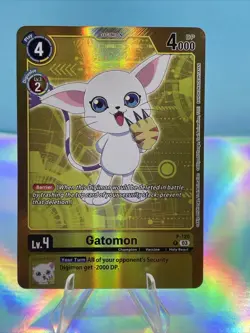 Digimon CCG Adventure Box 2024 Promo Card Gatomon P-120 - Image 1