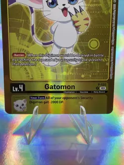 Digimon CCG Adventure Box 2024 Promo Card Gatomon P-120 - Image 3