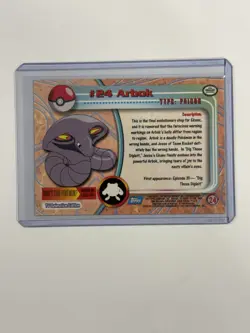 Arbok #24 Topps Holo Foil Blue Label Pokemon Card - MP - Image 2