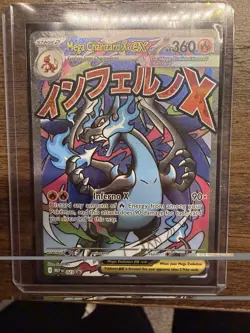 Pokemon TCG Charizard EX Mega Charizard x EX Holo Promo Card - Image 1