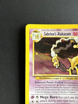 Pokemon TCG Gym Challenge Sabrina's Alakazam Holo Card Rare 16/132 NM Condition - Image 2