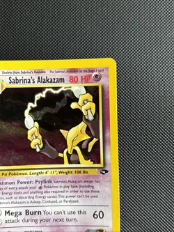 Pokemon TCG Gym Challenge Sabrina's Alakazam Holo Card Rare 16/132 NM Condition - Image 3