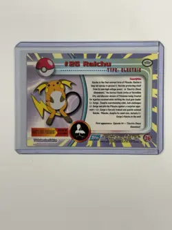 Raichu #26 Topps Holo Foil Blue Label Pokemon Card - MP - Image 2