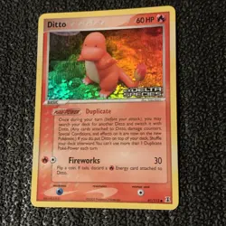 Ditto Pokemon Charmander TCG Delta Species Holo Card 61/113 Reverse Holo Stamp - Image 1