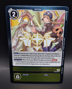 Digimon TCG Card Game Unique Emblem: Narrative Ronde P-229 Promo Box Topper - Image 1