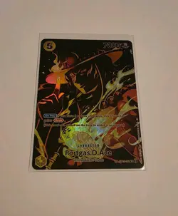 Bandai One Piece CCG Portgas D. Ace ST13-011 SP Holo Rush Character Card - Image 1