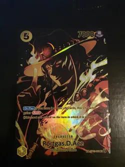 Bandai One Piece CCG Portgas D. Ace ST13-011 SP Holo Rush Character Card - Image 5