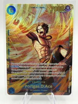 One Piece Card Game Portgas D. Ace OP13-119 SEC Carrying on His Will - English - Image 1