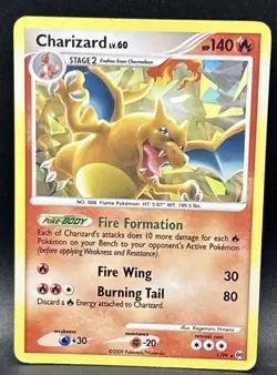 Pokemon TCG Charizard #1/99 Platinum Arceus Cracked Ice Holo Rare Card - Image 1
