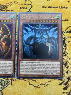 Yugioh Egyptian God Cards Set Obelisk, Slifer, & Ra LDK2 Ultra Rare NM - Image 4