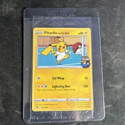 Pikachu on the Ball Sealed Promo Pokemon Card Futsal 001/005 - Image 1