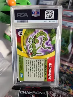 PSA 9 Near Mint 2004 Topps Pokemon Advanced Challenge Rayquaza Card #54 - Image 2