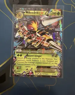 Pokemon TCG Holo Mega Evolution EX Card Lot Lechonk, MBeedrill EX, Zygarde EX - Image 2