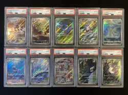 PSA 8 Pokemon Card 151 Game Japanese ART RARE 10 Card Set Bulk Holo AR - Image 1