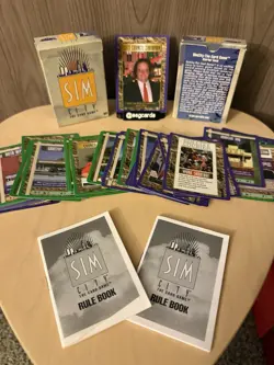 (2) Sim City The Card Game 1994 Mayfair Games Starter Sets, Box & Rulebook OOP! - Image 1