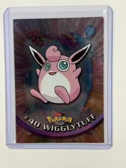 Wigglytuff #40 Holo Foil Topps Blue Label Pokemon Card - MP - Image 1