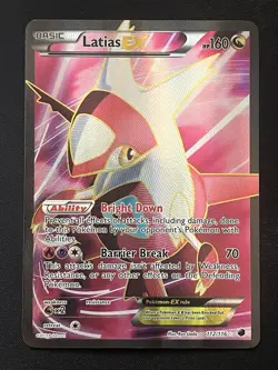 Latias EX Plasma Freeze Holo Card 112/116 Full Art Near Mint - Image 1