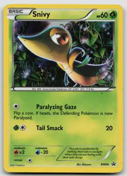 Pokemon Card Snivy Promo Black and White Promos BW06 - Image 1