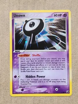 Unown L/28 – 2005 EX Unseen Forces Holo Rare Pokemon Cards TCG - Image 1