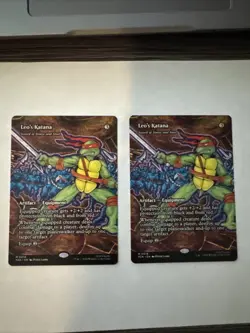 2x Leo's Katana - Sword of Sinew and Steel (Borderless) Ninja Turtles TMNT PZA - Image 1