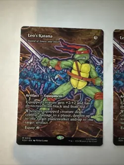 2x Leo's Katana - Sword of Sinew and Steel (Borderless) Ninja Turtles TMNT PZA - Image 2