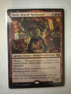 Slash, Reptile Rampager (Foil) Teenage Mutant Ninja Turtles TMNT MTG - Image 1