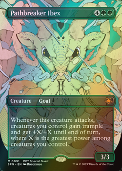 MTG Pathbreaker Ibex Borderless Foil ** Special Guests ** English - Image 1