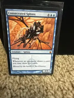 Consecrated Sphinx (21/155)- Mirrodin Besieged (MBS) - Image 3