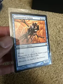 Consecrated Sphinx (21/155)- Mirrodin Besieged (MBS) - Image 4