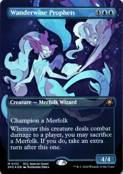 Wanderwine Prophets FOIL BORDERLESS Special Guests Magic MTG NM - Image 1