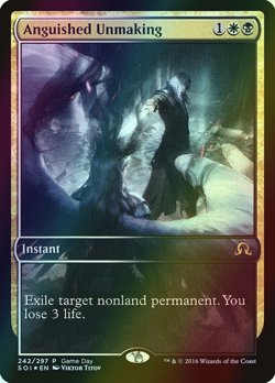MTG Anguished Unmaking Full Art Gameday Foil ** SOI Promos ** English - Image 1