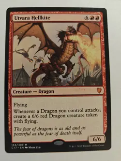 Wizards Utvara Hellkite Commander 2017 Creature Red Mythic Dragon 6/6 Regular - Image 1