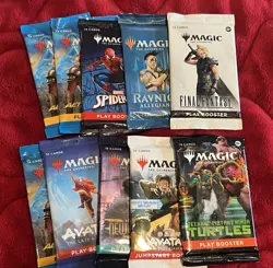 MTG-Magic The Gathering Bundle: 10 Booster Packs - Final Fantasy, TMNT, Singles - Image 2