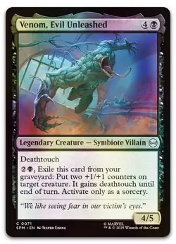 Venom, Evil Unleashed #71 (Foil) (NM) Spider-Man SPM Magic MTG - Image 1
