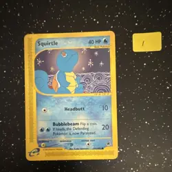 Squirtle 132/165 Expedition Base Set Common Regular Pokemon TCG English - Image 1