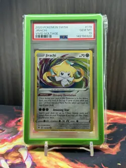 Jirachi - 119/185 - Amazing Rare - Vivid Voltage - Pokemon - PSA 10! - Image 1