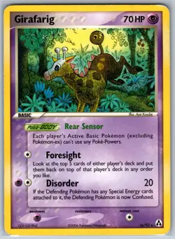 Girafarig Legend Maker 16/92 MP-HP Pokemon Card - Image 1