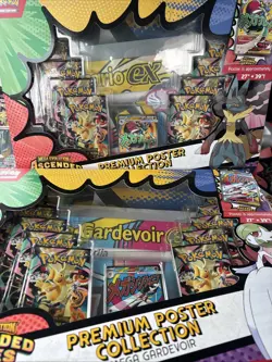Pokemon Ascended Heroes Premium Poster Collection Set Of Gardevoir & Lucar - Image 1