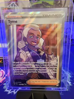 Tyme - 143/131 Pokemon Prismatic Evolutions Full Art Trainer Ultra Rare Card NM - Image 2