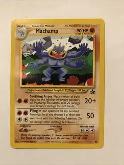 Machamp - 43 - Pokemon Wizards Black Star Promo Card NM - Image 1