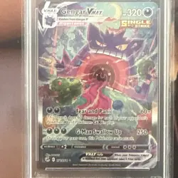 2021 POKEMON SWORD & SHIELD FUSION STRIKE SECRET #271 FULL ART/GENGAR VMAX PSA 8 - Image 2
