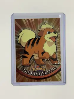 Growlithe #58 Topps Holo Foil Black Label Pokemon Card - LP - Image 1