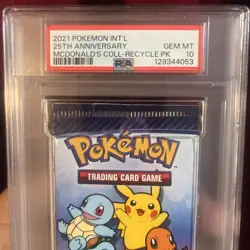 2021 Pokemon Int'l 25th Anniversary Mcdonald Coll Paper Pack PSA 10 Rare 🔥👀 - Image 2