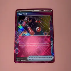 Max Rod Ace Spec 116/131 Prismatic Evolutions Holo NM Pokemon TCG Card 2025 - Image 1