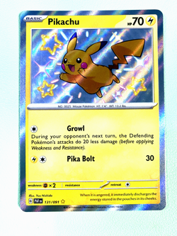 Pokemon Paldean Fates Scarlet & Violet Pikachu 131/091 Shiny Rare Baby Shiny NM - Image 1