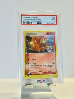 2003 Pokemon Charmander #98 Holo Ex Dragon City Champ PSA 9 - Swirl New Cert - Image 1