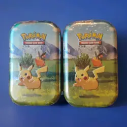 Lot Of 2 Pokemon TCG Mega Evolution Ascended Heros Mini Tin - Factory Sealed - Image 1